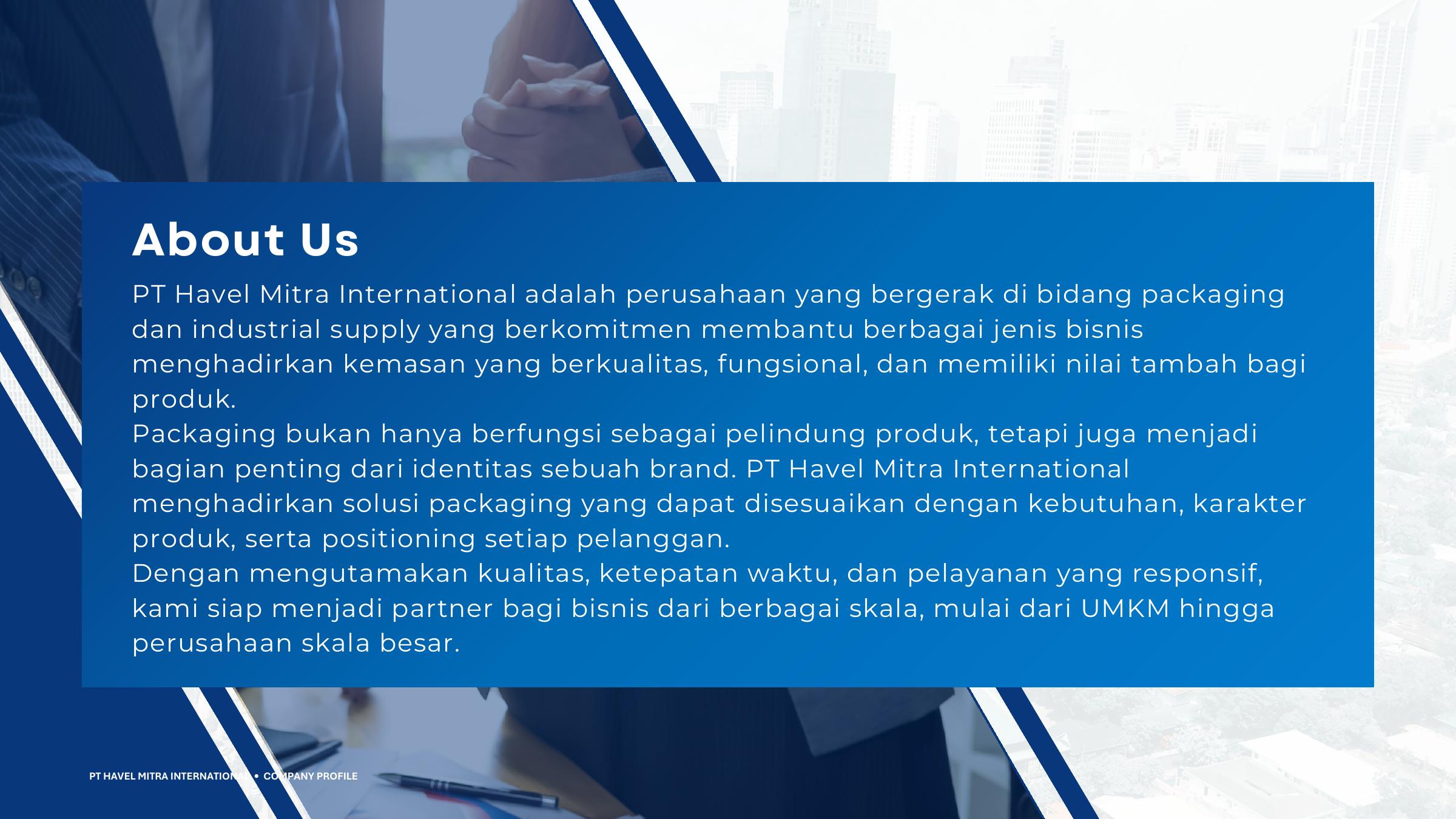 About Us PT Havel Mitra International